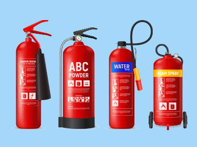 Extinguishers are of Multiple Types